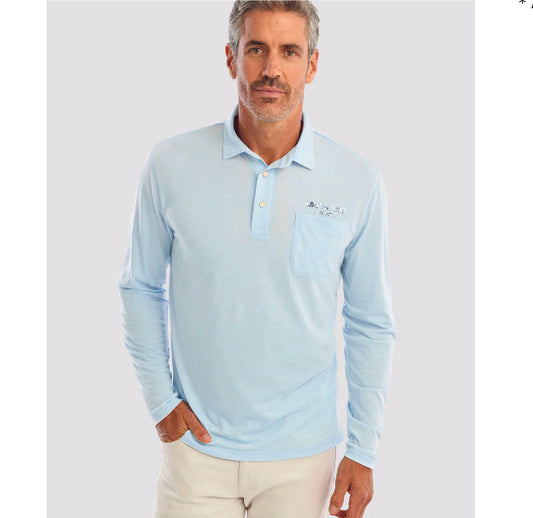 Clay Long Sleeve Polo